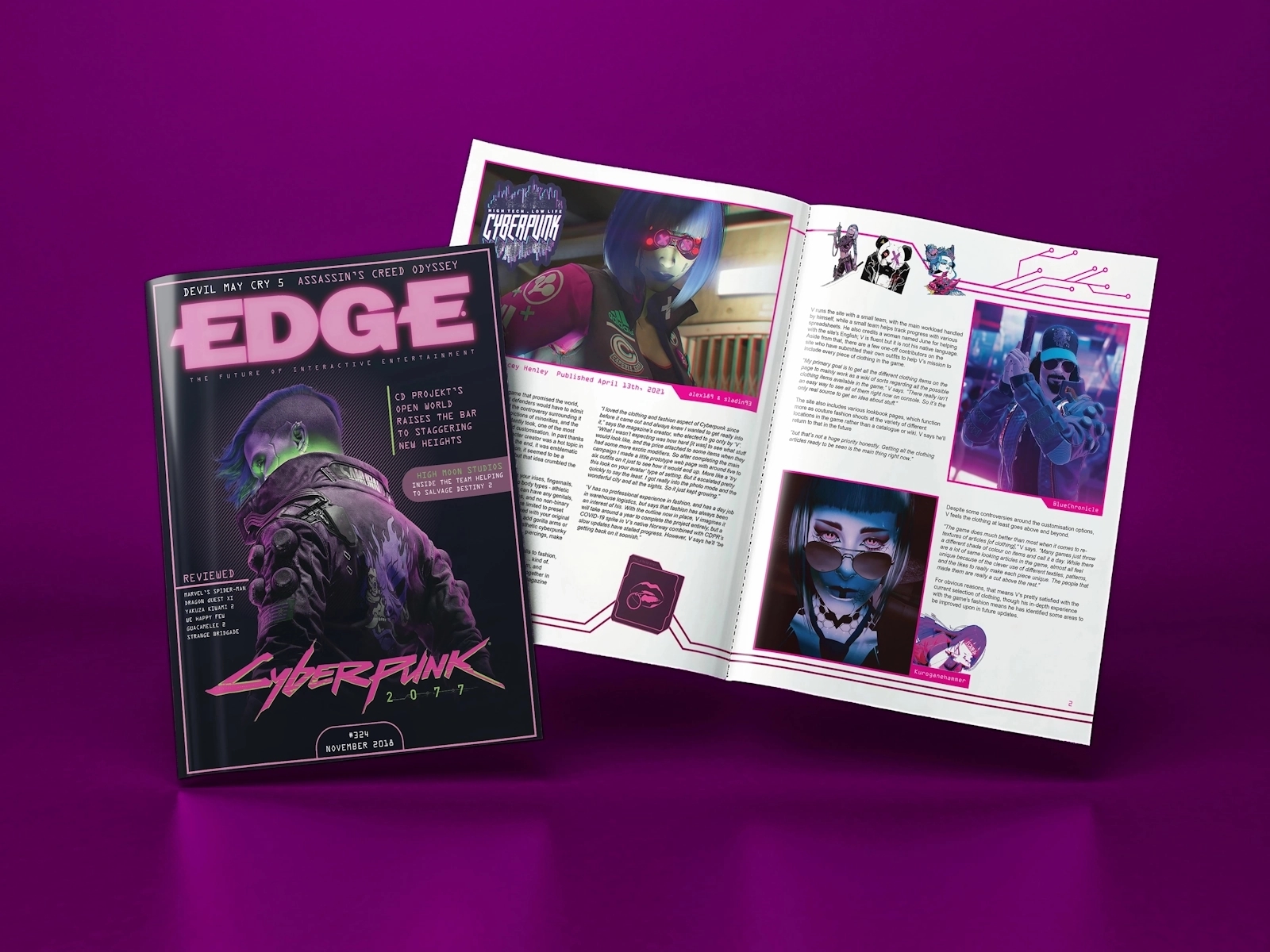 EDGE Magazine Cyberpunk 2077 Cover